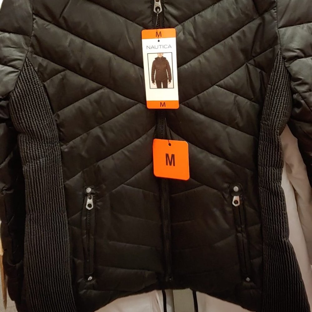 Nautica Women's Puffer Jacket - Black - Picture 5 of 8